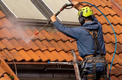 Démoussage et hydrofuge de toiture à Perville